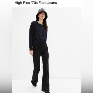 Gap High Rise 70s Flare Jeans